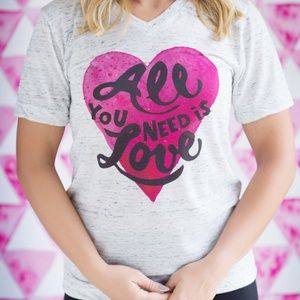 Valentines Day Shirt - All You Need is Love